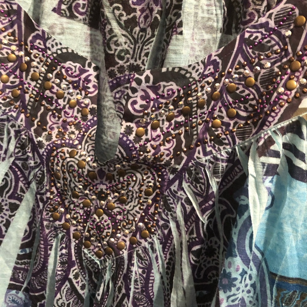 Unity Lightweight Peasant Sublimation Blouse- 696… - image 3